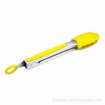 11.2-inch metal handle tongs for picnic supply